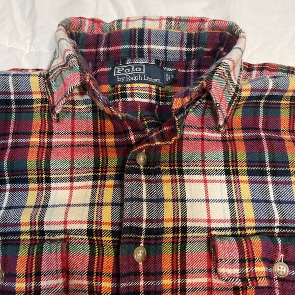 Polo Ralph Lauren Other - Polo Ralph Lauren Tartan Plaid Large Shirt Patchwork Western Cowboy Flannel
